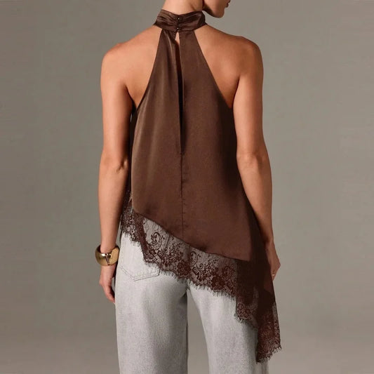 Elise Top – Satin Lace