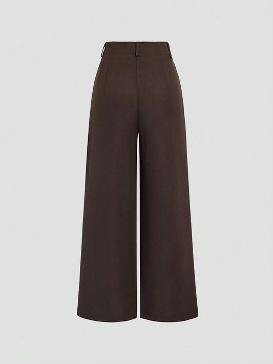Camille Trousers – Pleated Palazzo Trousers