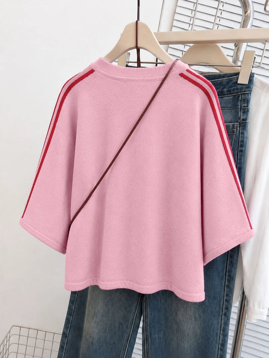 Elise Sweater – Vintage Pink Stripes