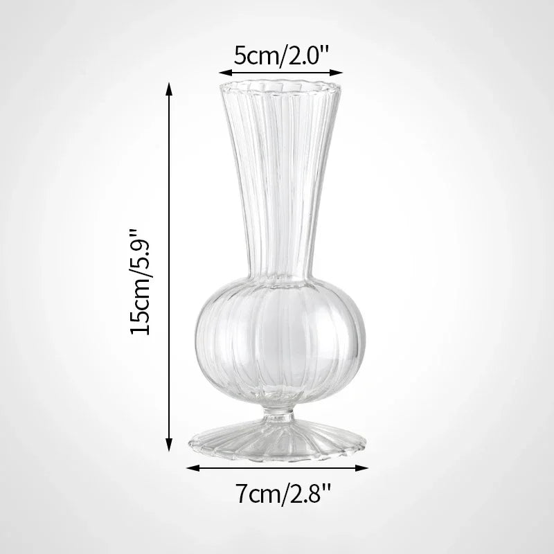 Vase Élia – Vase en Verre Transparent Minimaliste