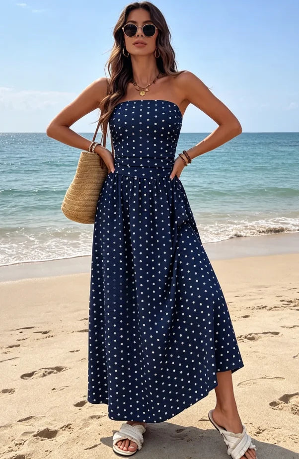 Robe Léna – Pois Élégance