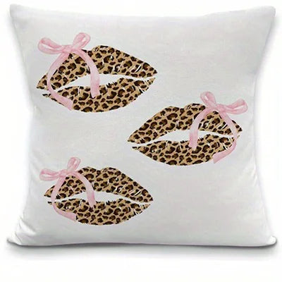Housse Safari – Housse de Coussin Léopard & Cartes
