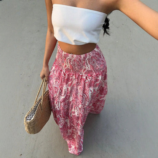 Rosalie Skirt – Bohemian Floral Long Skirt
