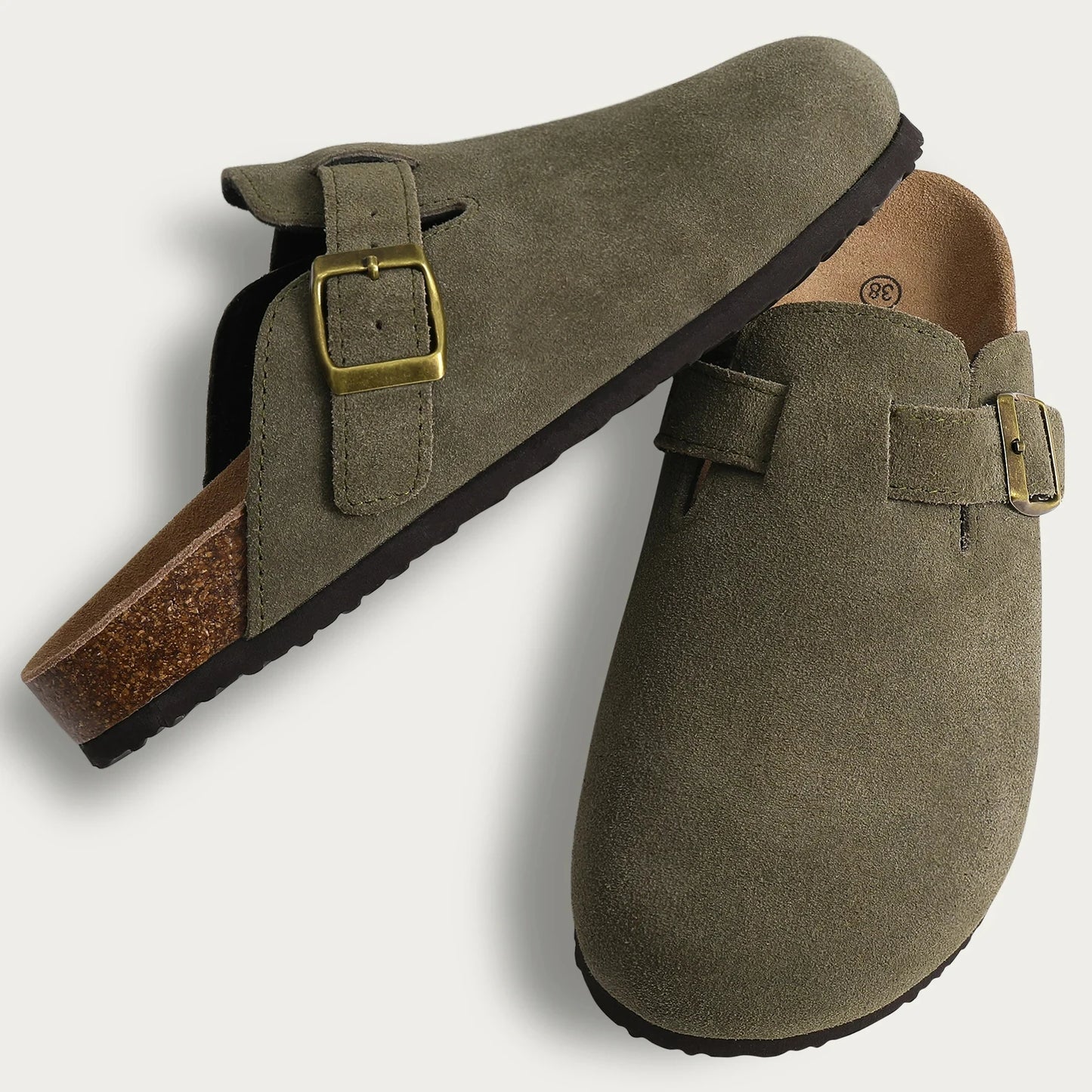 Mules Alma – Sabots en Daim & Liège