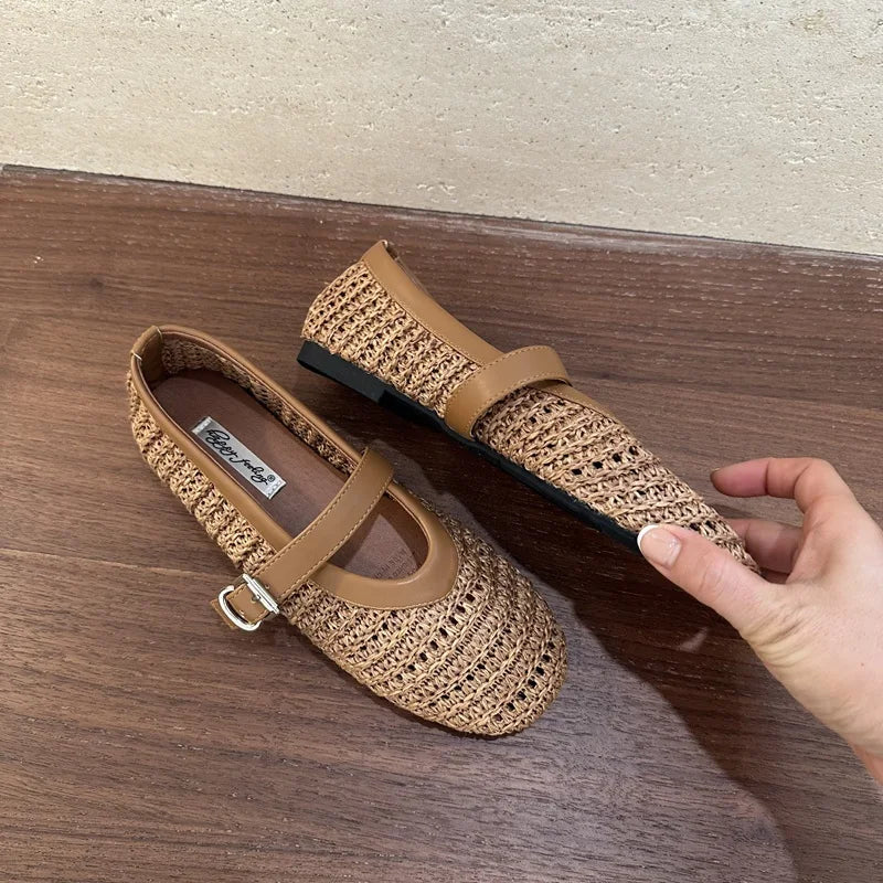 Ballerines Livia – Mary Janes Tressées