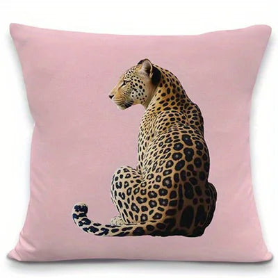 Housse Safari – Housse de Coussin Léopard & Cartes