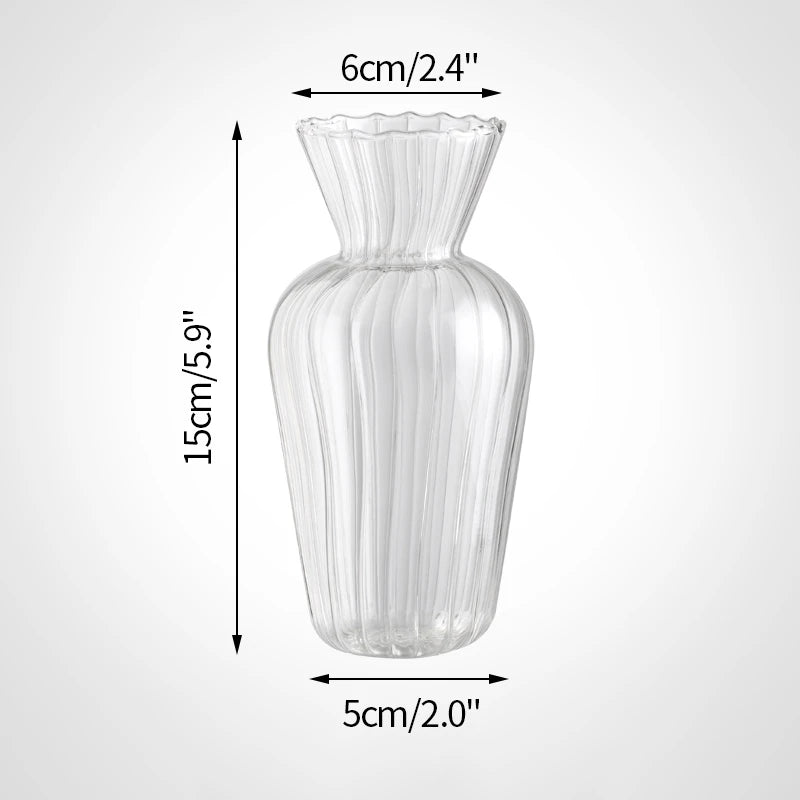 Vase Élia – Vase en Verre Transparent Minimaliste