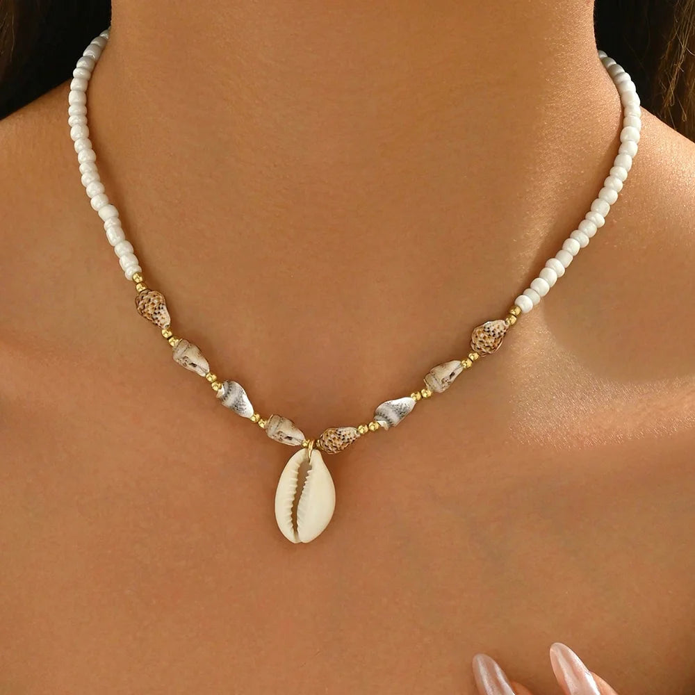 Collier Néréa – Collier Coquillage Bohème