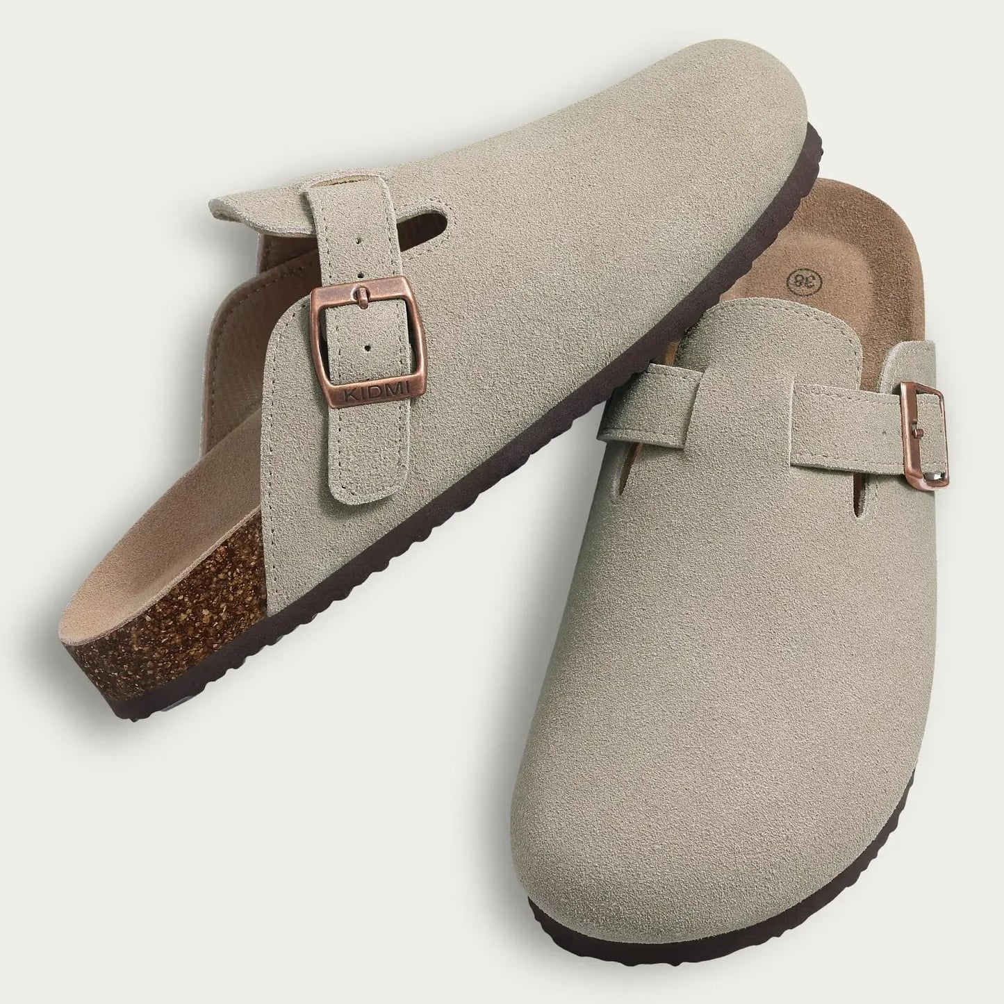 Mules Alma – Sabots en Daim & Liège