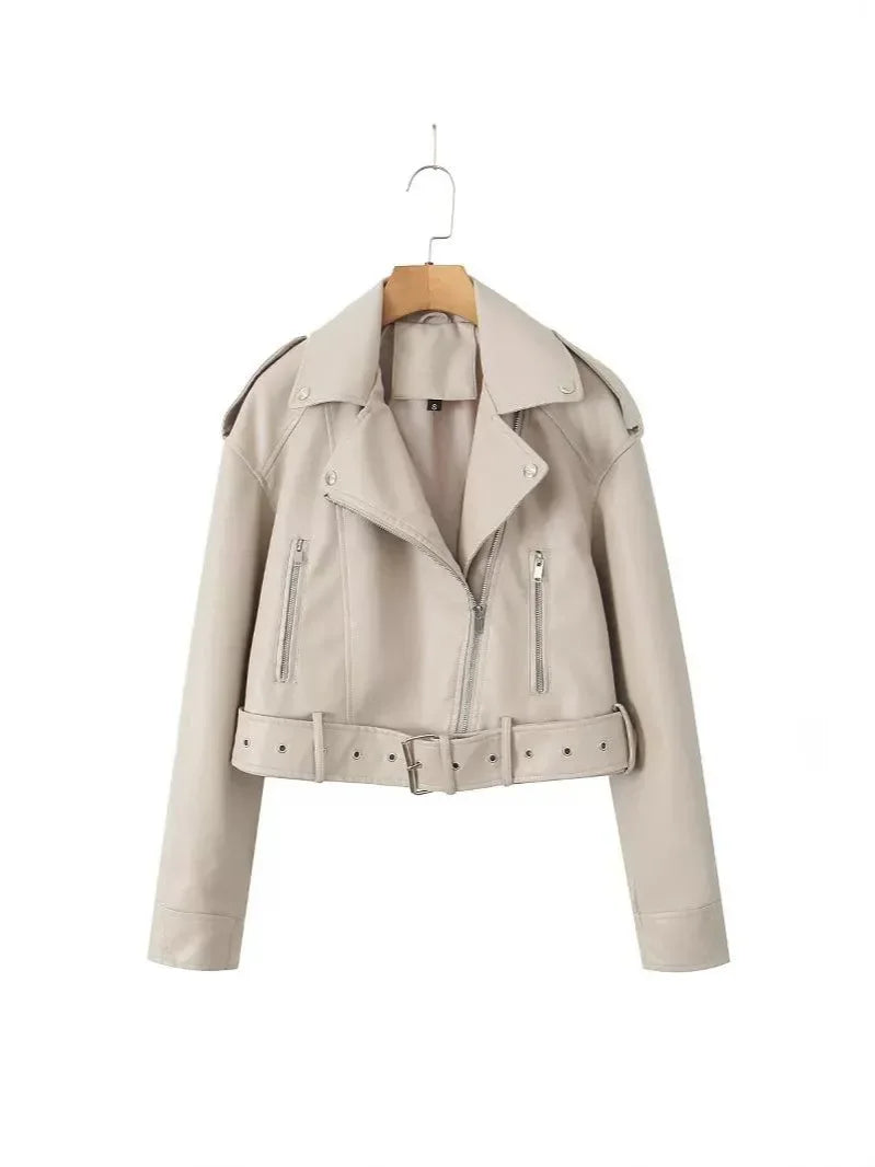 Veste Alba – Cuir Noir