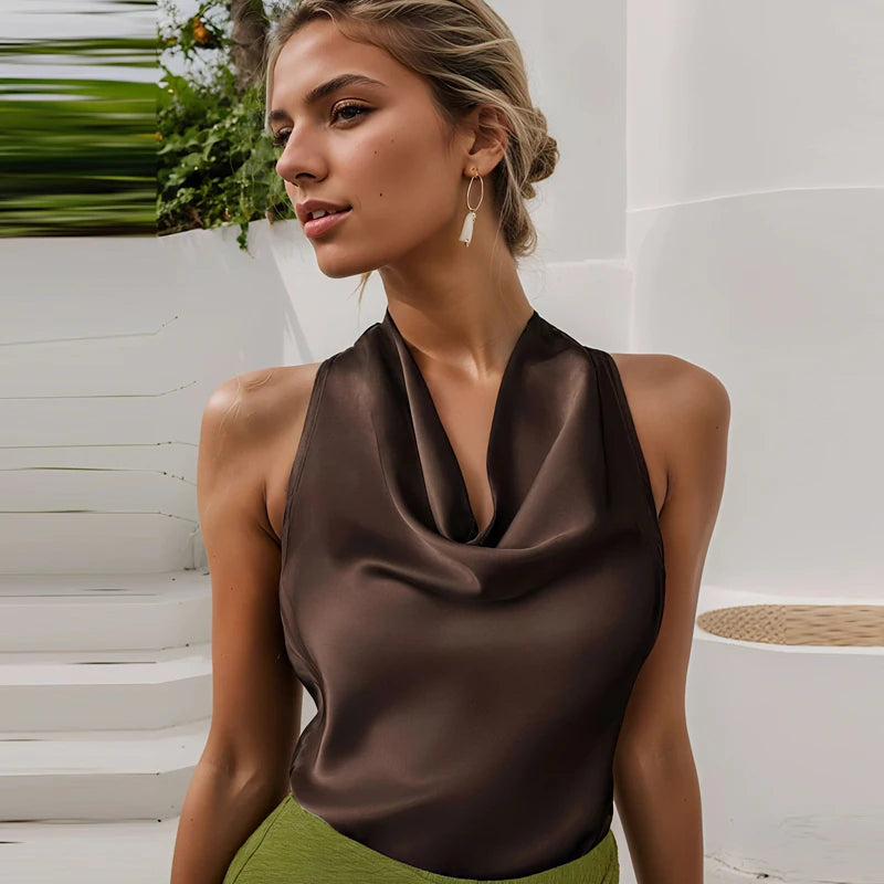 Top Soléna – Top Satin Dos Nu
