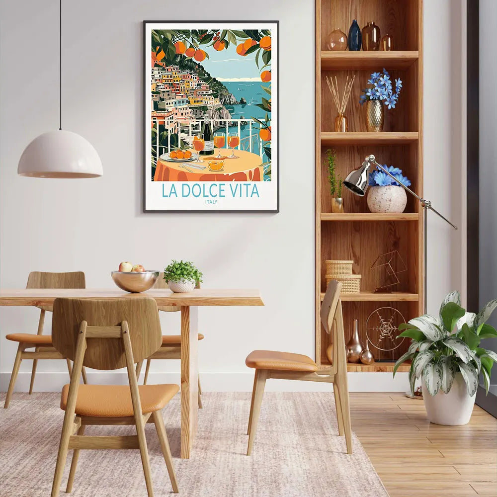 Affiche Capri – Toile Murale "La Dolce Vita" Citrons de Capri