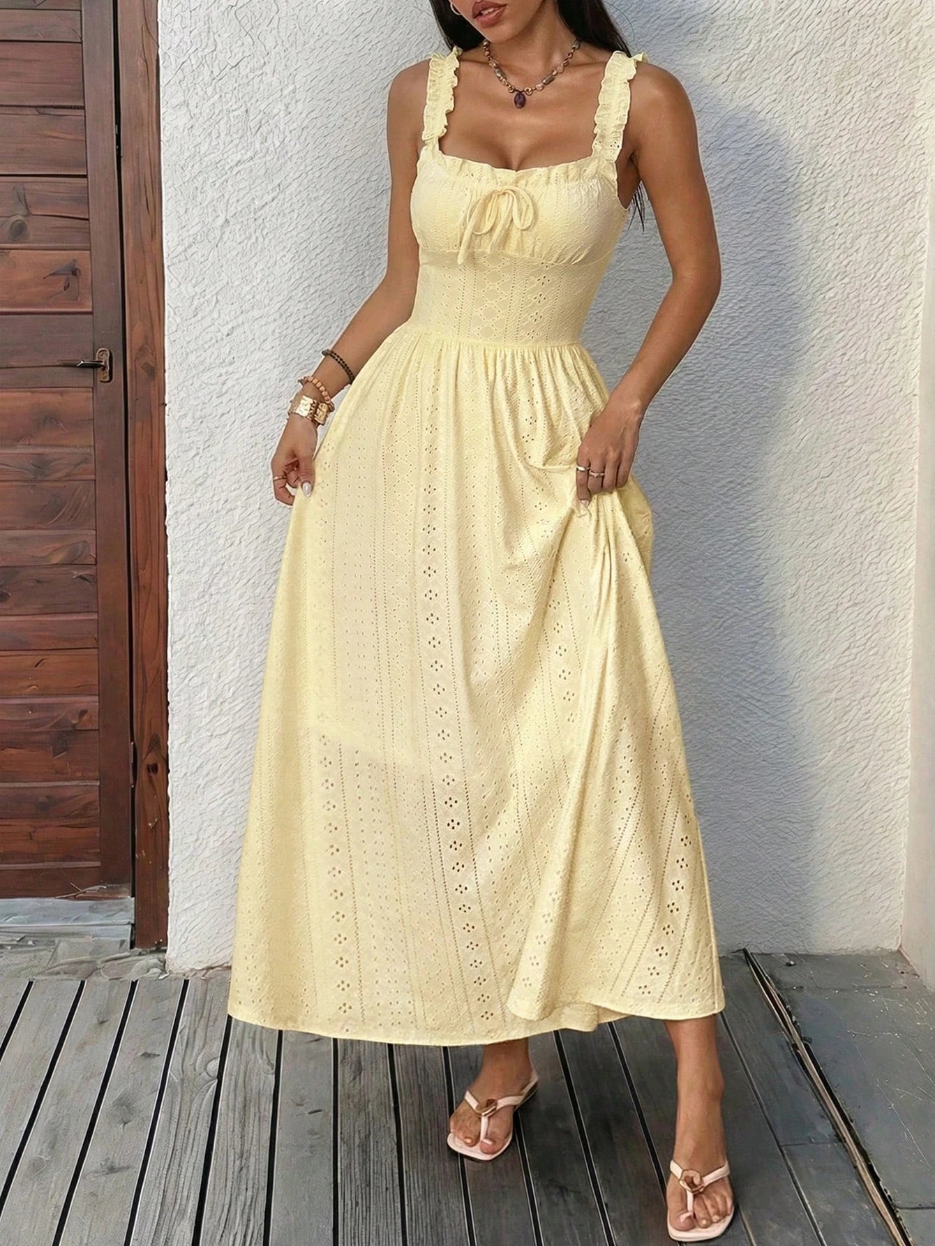 Robe Élina – Robe Longue à Bretelles
