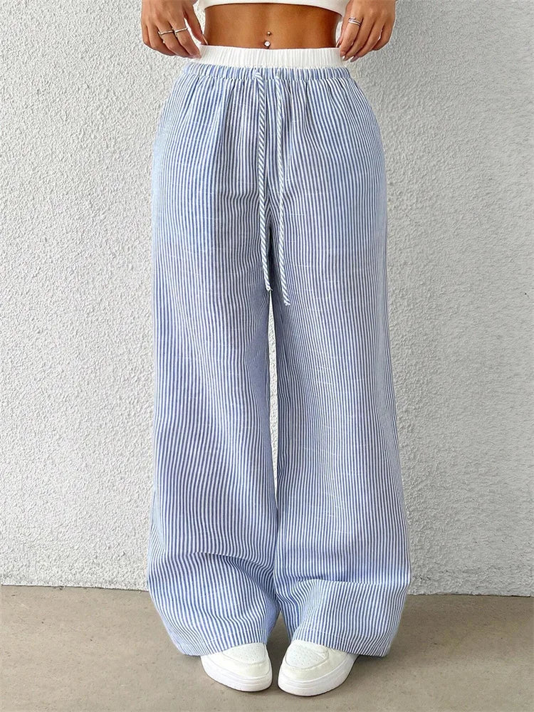 Pantalon Camille – Palazzo Rayé