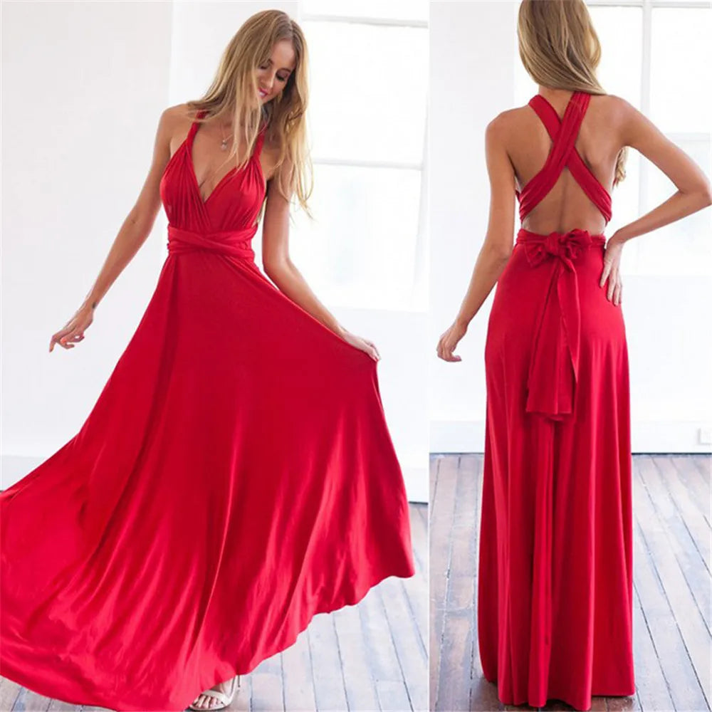 Robe Soléna – Robe Longue Dos Croisé