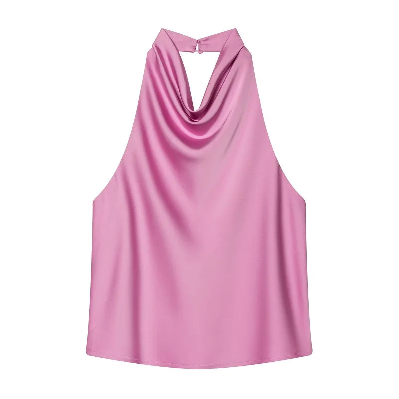 Top Élise – Satin Éclipse