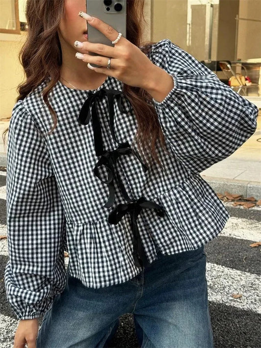 Blouse Juliette – Carreaux Romantiques