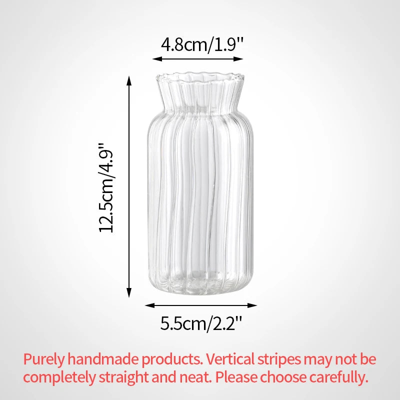 Vase Élia – Vase en Verre Transparent Minimaliste