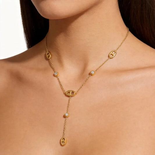 Celestial Necklace – Zircon Elegance Necklace