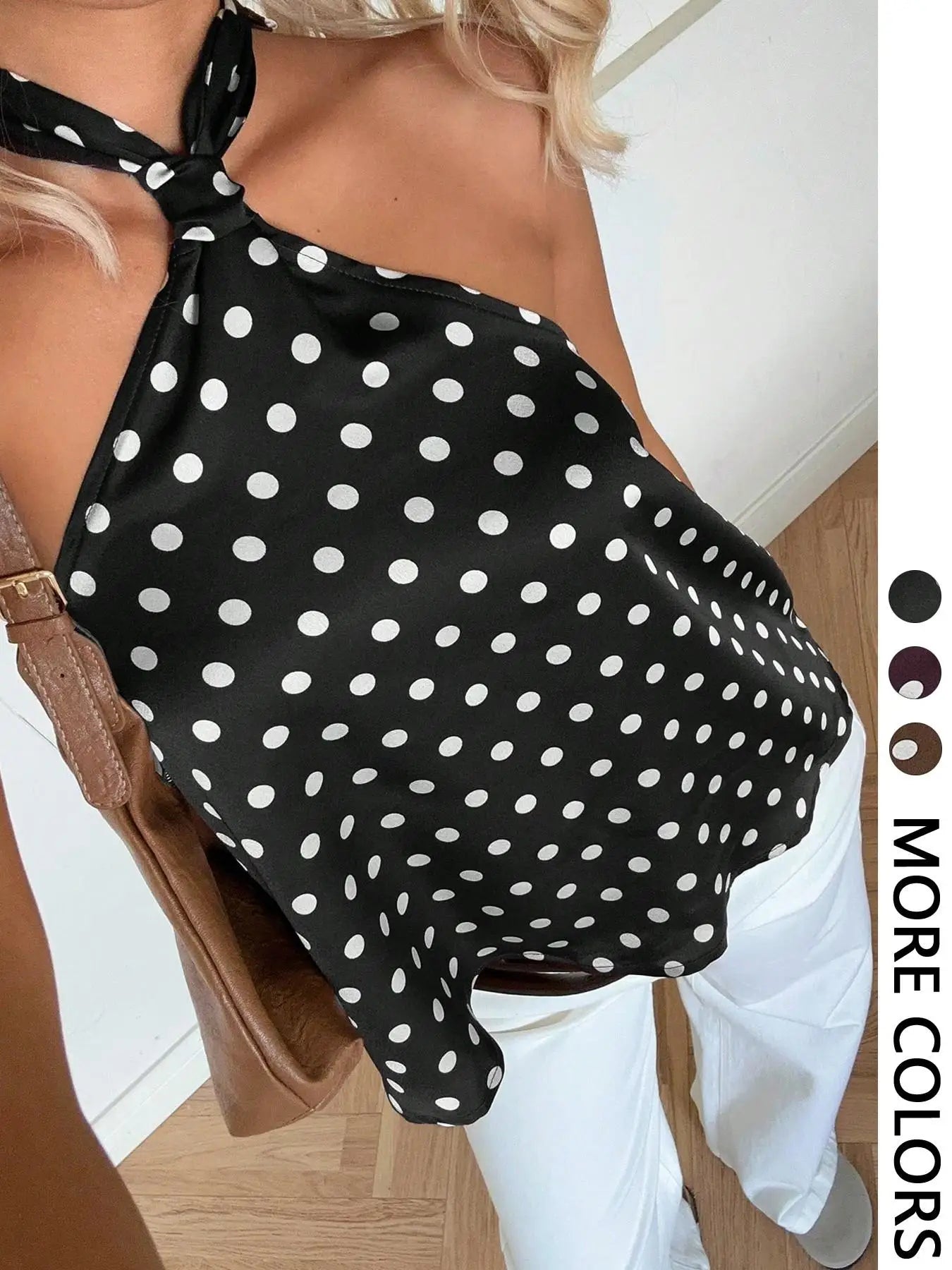 Top Riviera – Top Halter à Pois