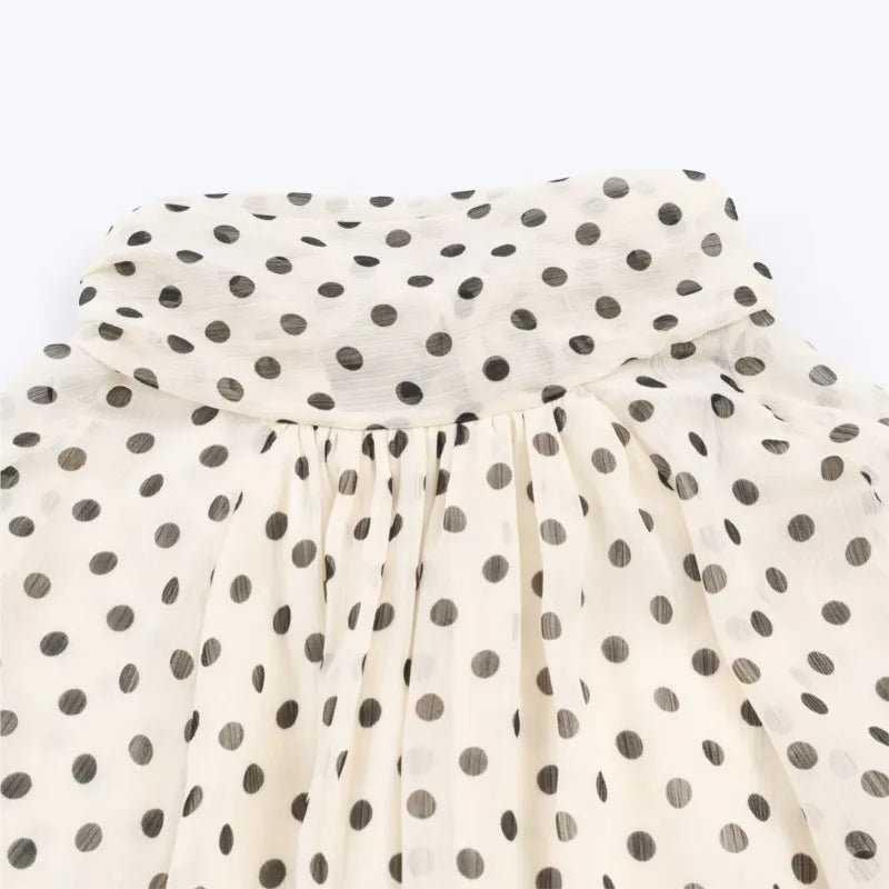 Blouse Riviera – Blouse Élégante à Pois