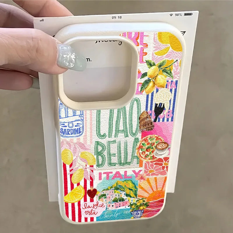 Coque Luna – Collage Citronné