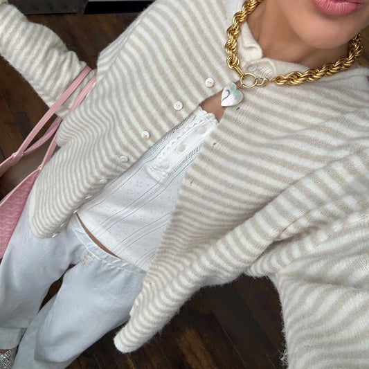 Elise Vest – Cozy Stripes
