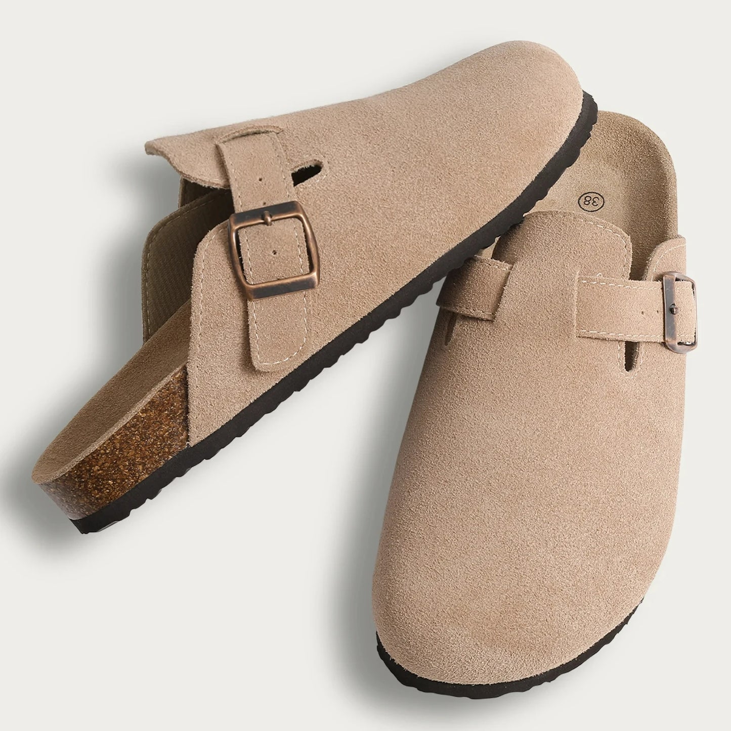 Mules Alma – Sabots en Daim & Liège
