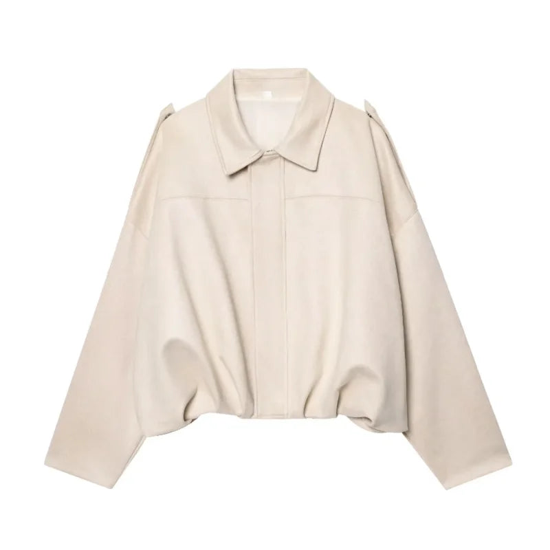 Veste Romy – Suédine Café