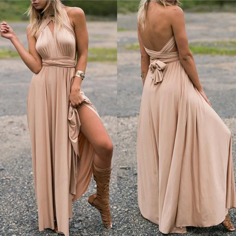 Robe Soléna – Robe Longue Dos Croisé