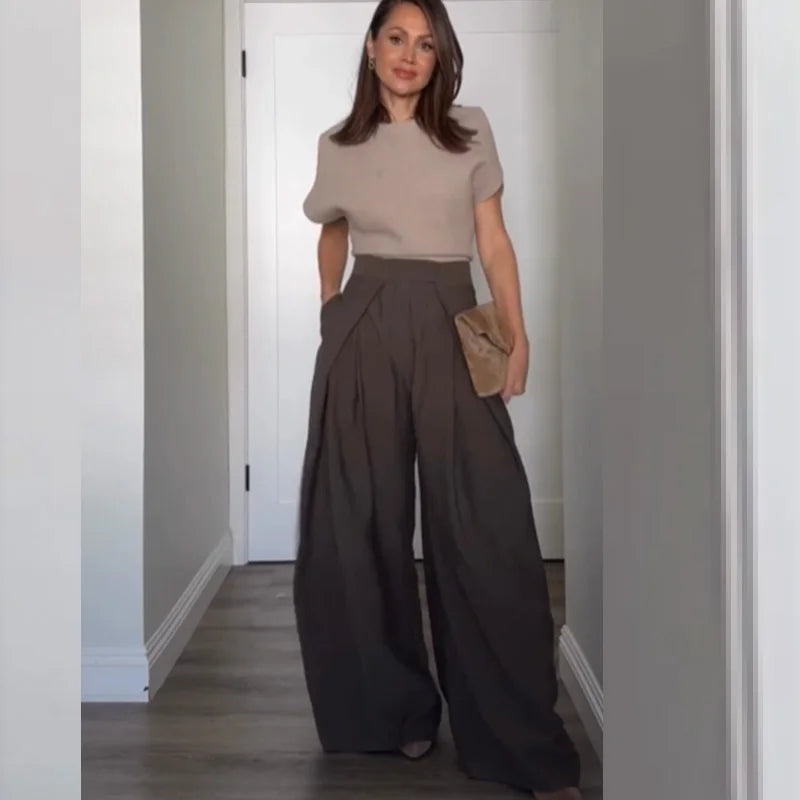 Pantalon Élina – Pantalon Tailleur Rayé