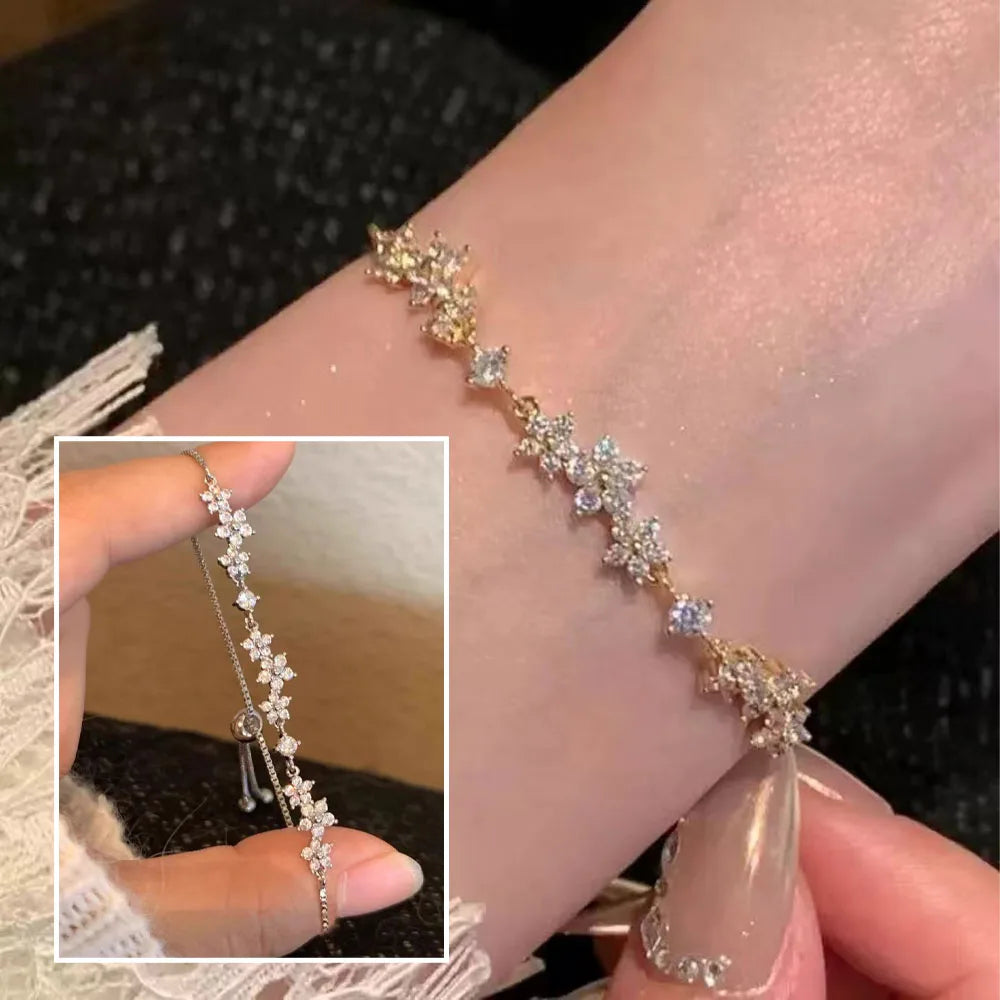 Bracelet Flora – Bracelet Fleur Perlée