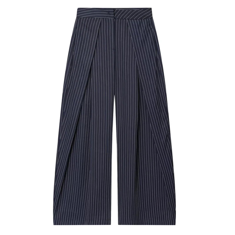 Pantalon Élina – Pantalon Tailleur Rayé