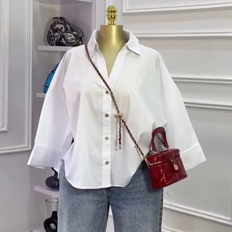Chemise Maëlle – Blouse Rayée à Empiècements Contrastés