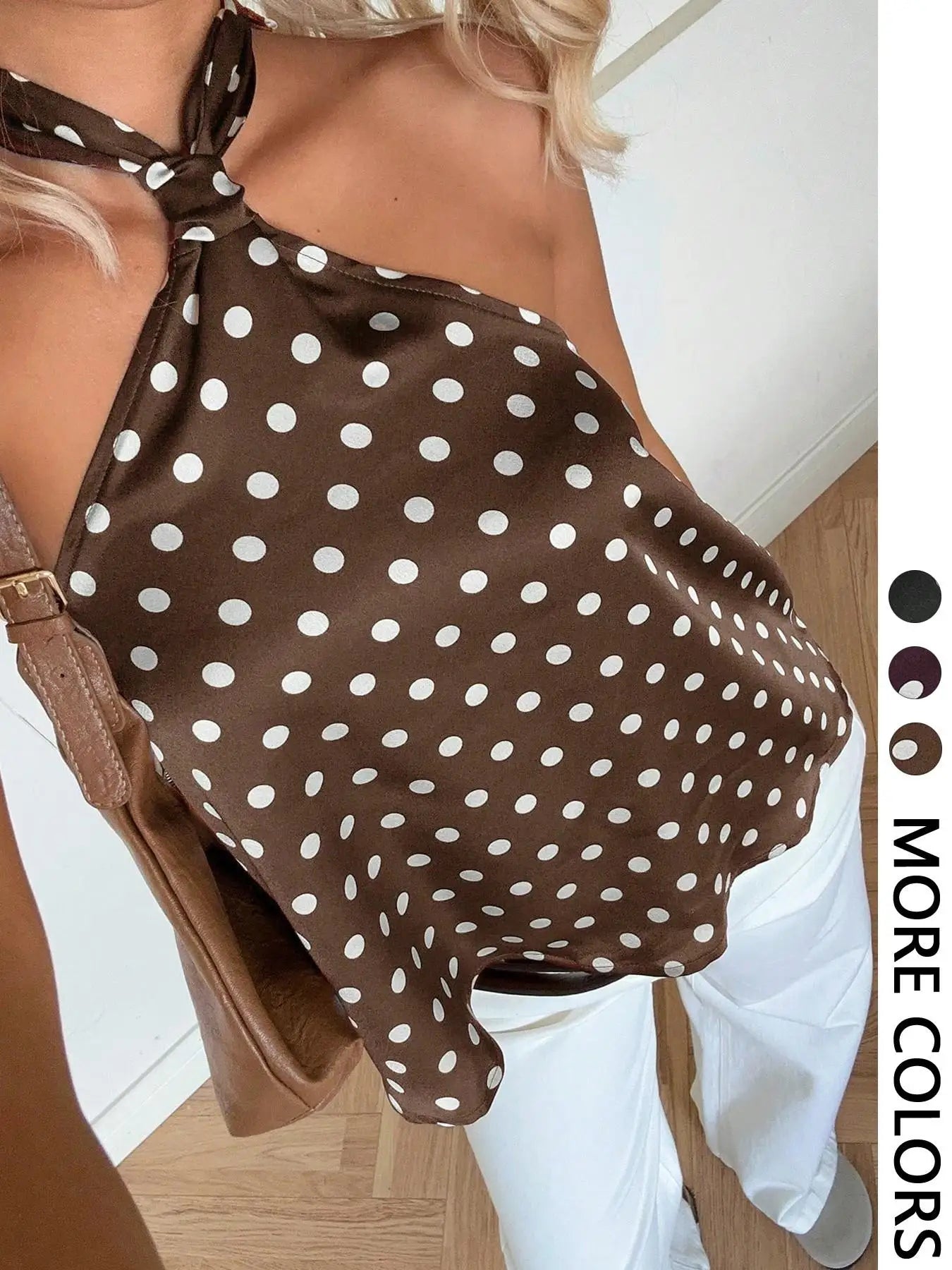 Top Riviera – Top Halter à Pois