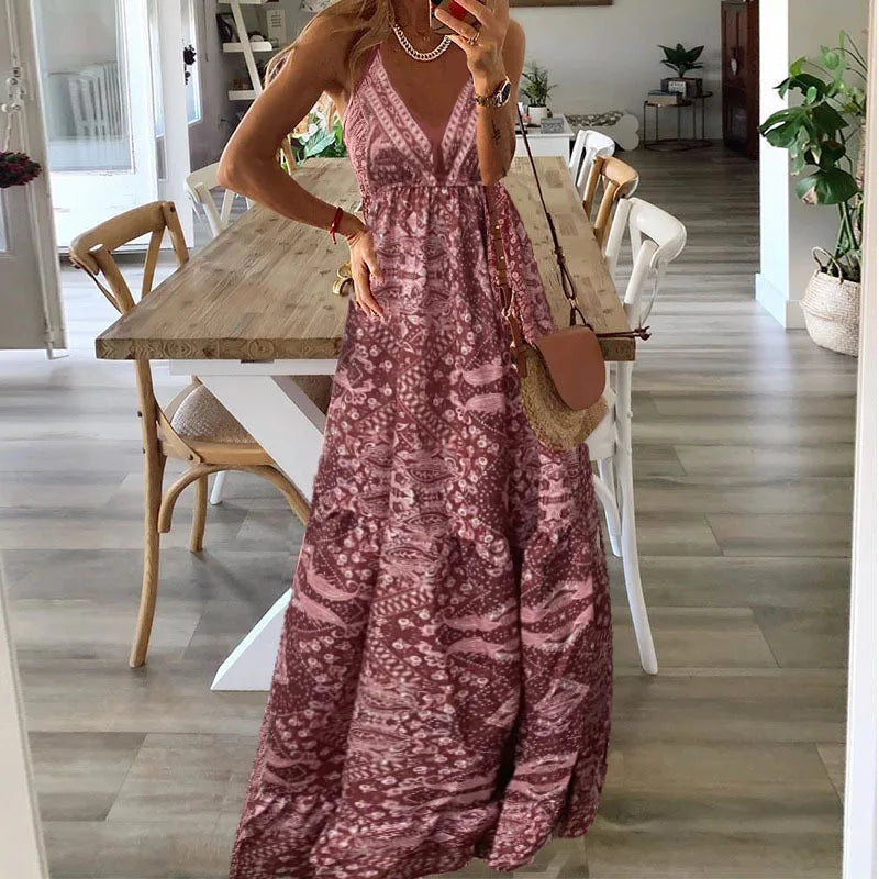 Robe Rosalie – Robe Longue Fleurie Bohème