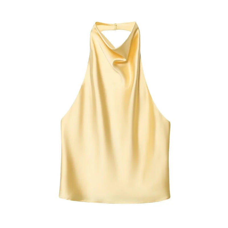 Top Élise – Satin Éclipse