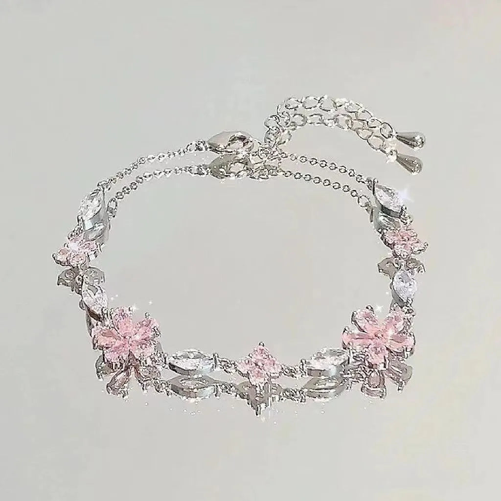 Bracelet Flora – Bracelet Fleur Perlée