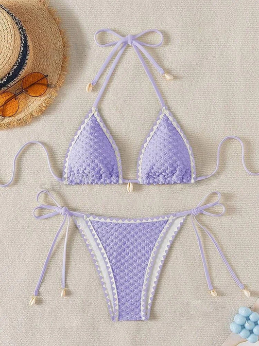 Seashell Bikini – 2-Piece Set White & Shells