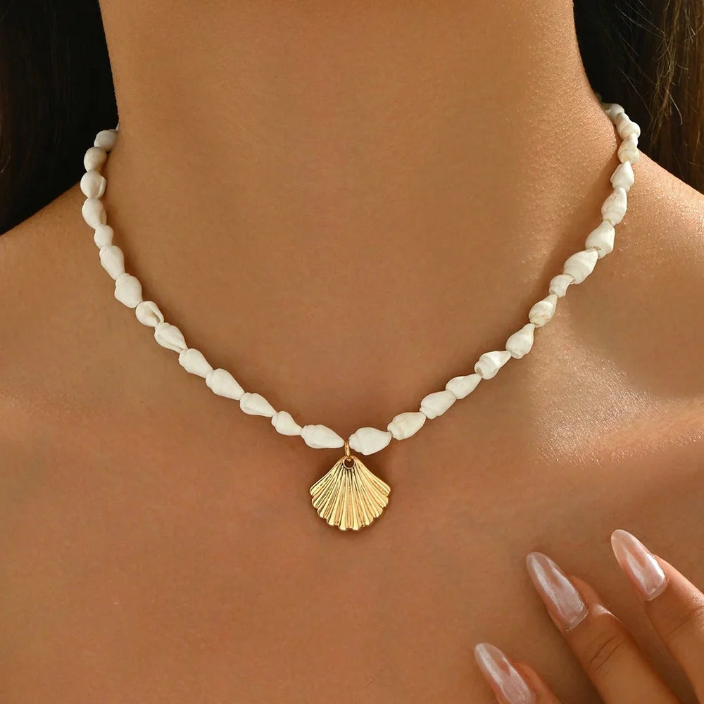 Collier Néréa – Collier Coquillage Bohème