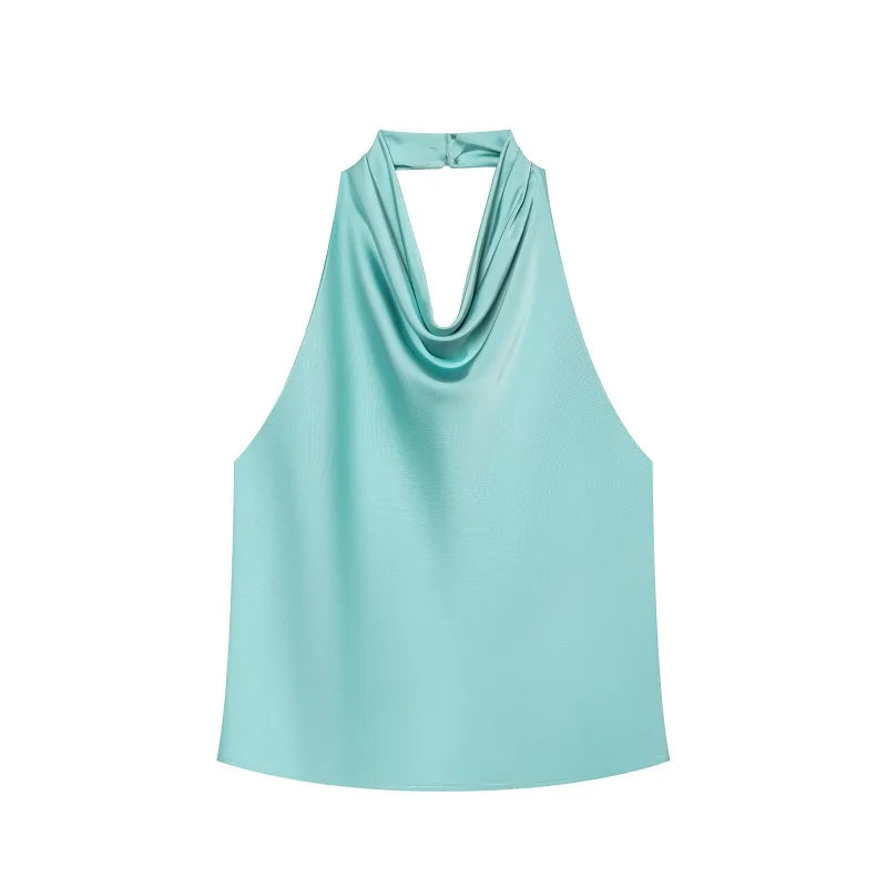 Top Élise – Satin Éclipse
