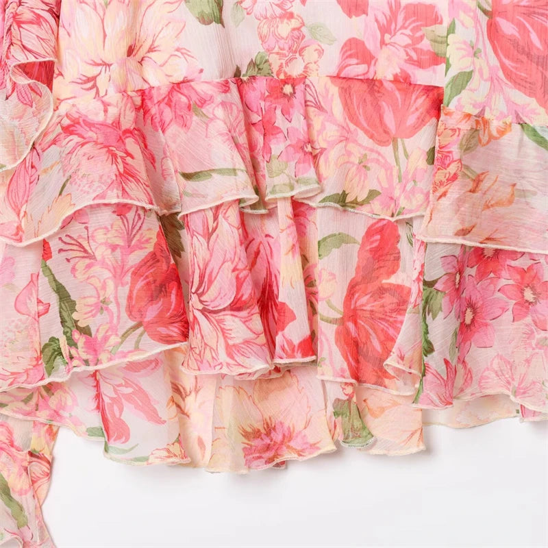 Blouse Élise – Chiffon Fleuri