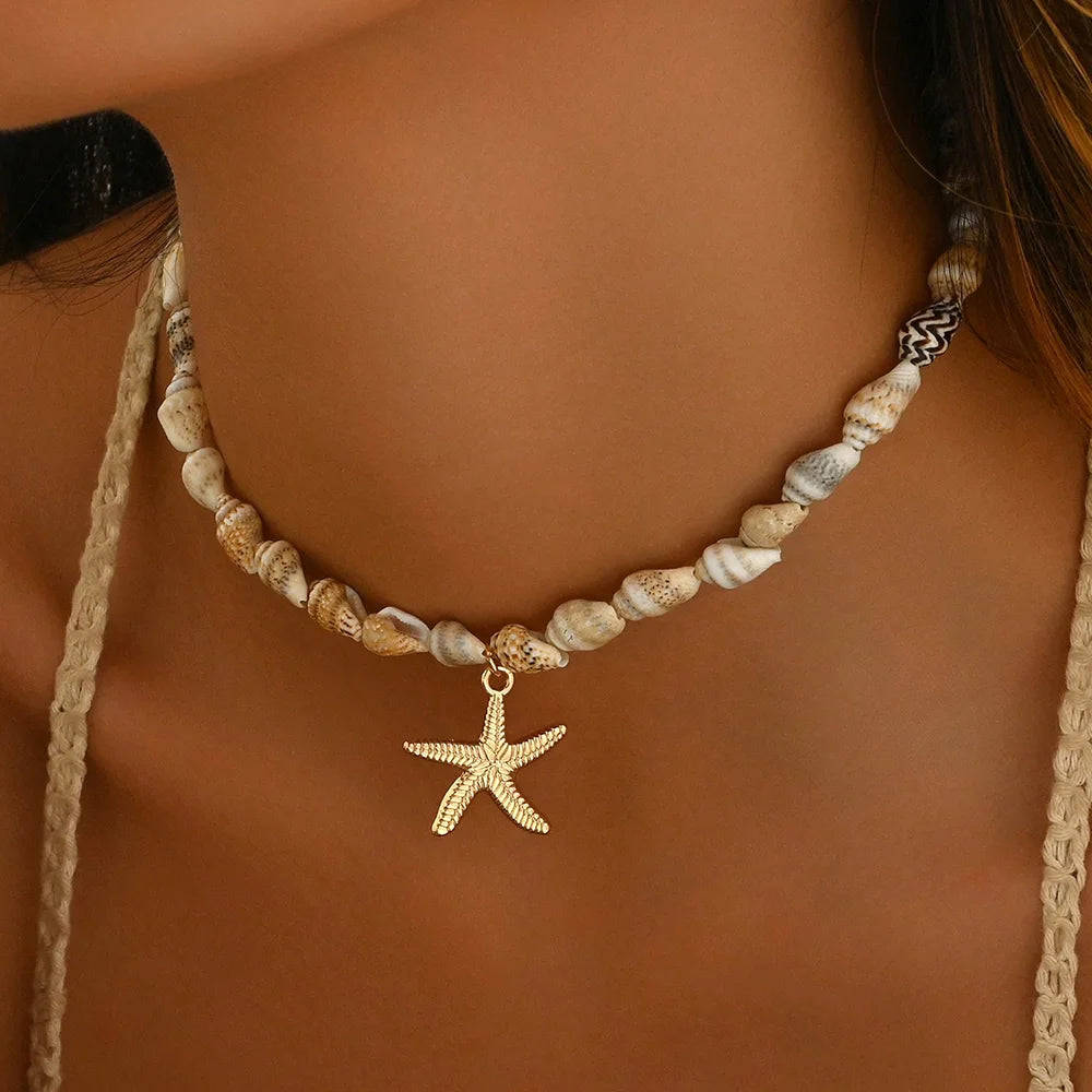 Collier Néréa – Collier Coquillage Bohème