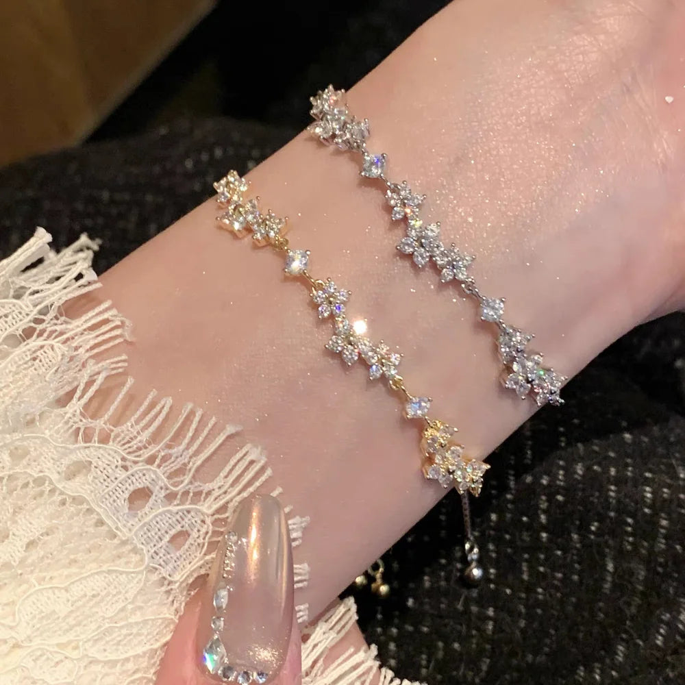 Bracelet Flora – Bracelet Fleur Perlée
