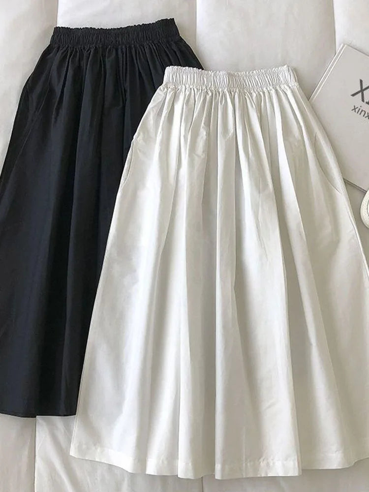 Jupe Élina – Jupe Midi Taille Haute