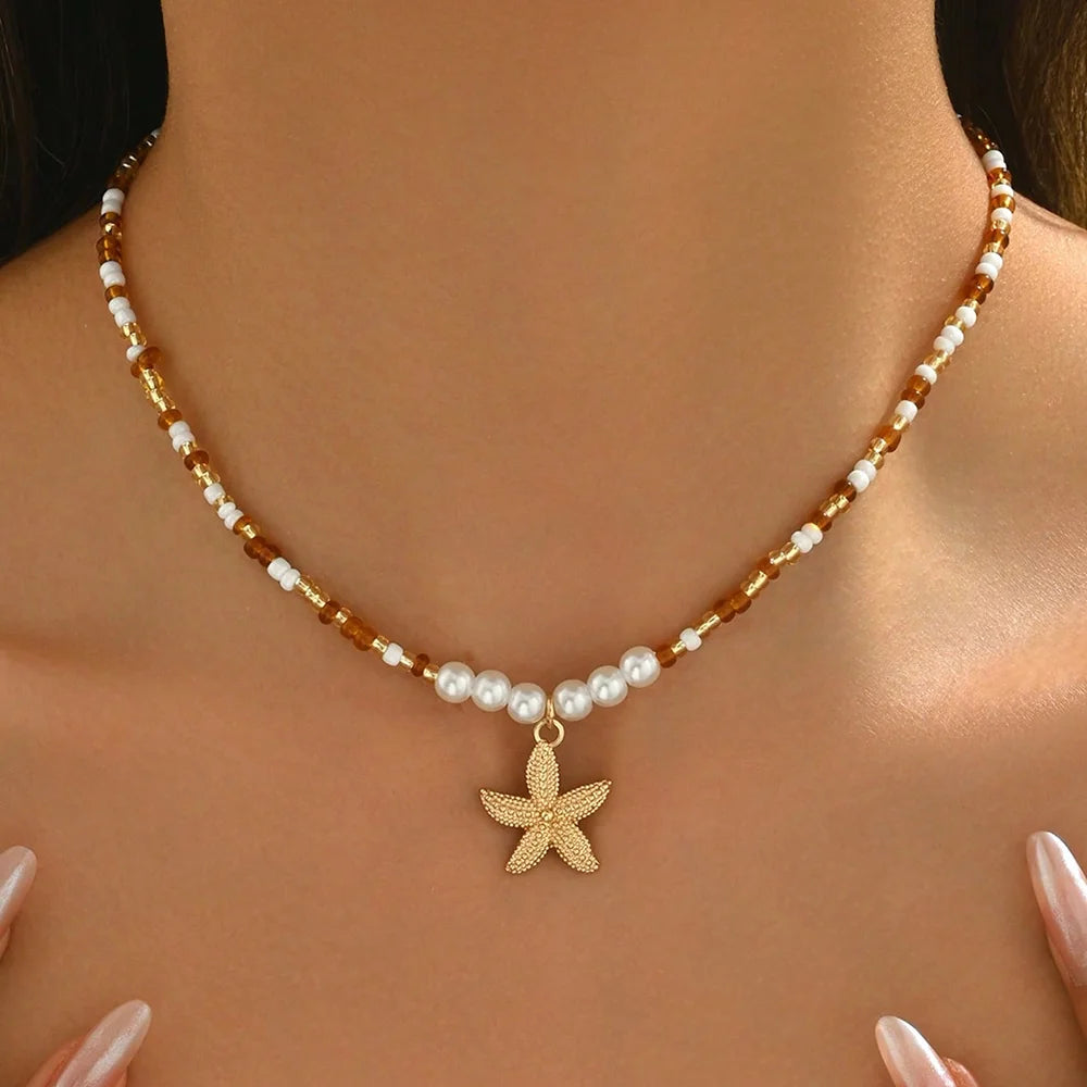 Collier Néréa – Collier Coquillage Bohème