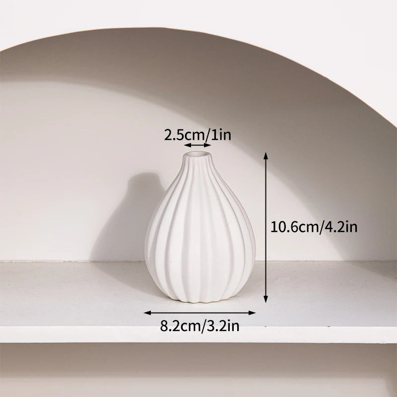 Vase Alba – Vase Décoratif en Céramique Minimaliste