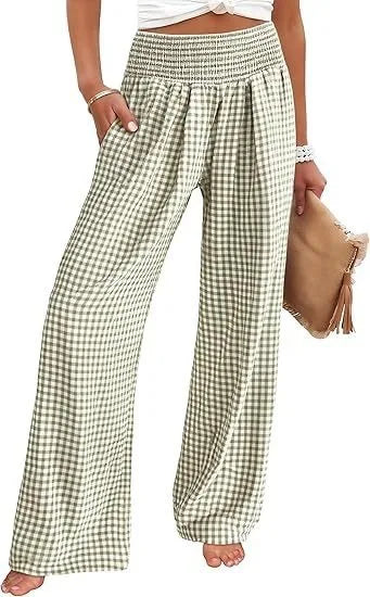 Pantalon Camille – Vichy Élégance