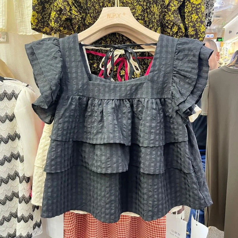 Blouse Élise – Volants Romantiques