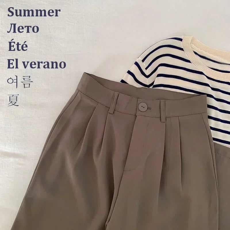Pantalon Élina – Pantalon Tailleur Taille Haute